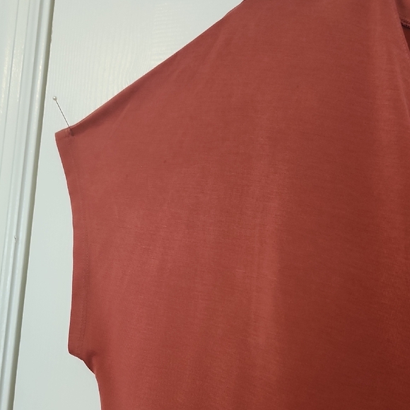 Time and Tru Rust V-Neck Tee - Picture 3 of 9